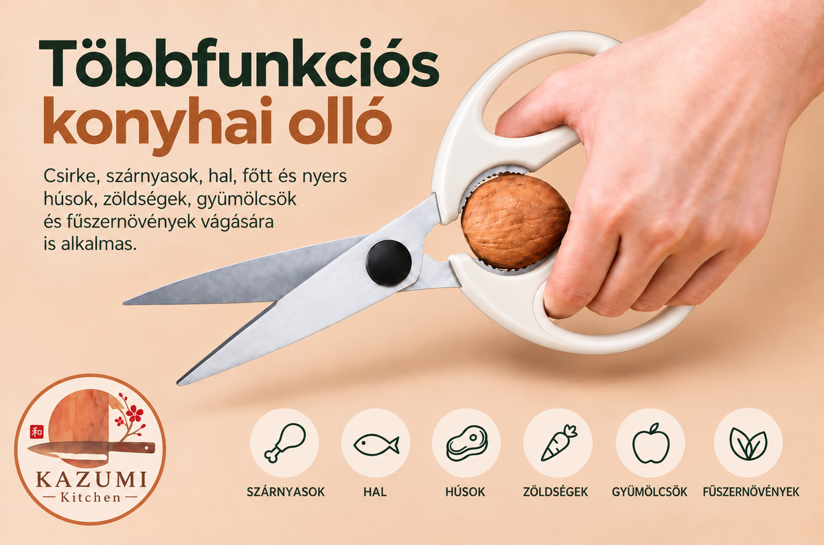 KAZUMI Kitchen – komplett kés- és vágódeszka rendszer intelligens tárolással
